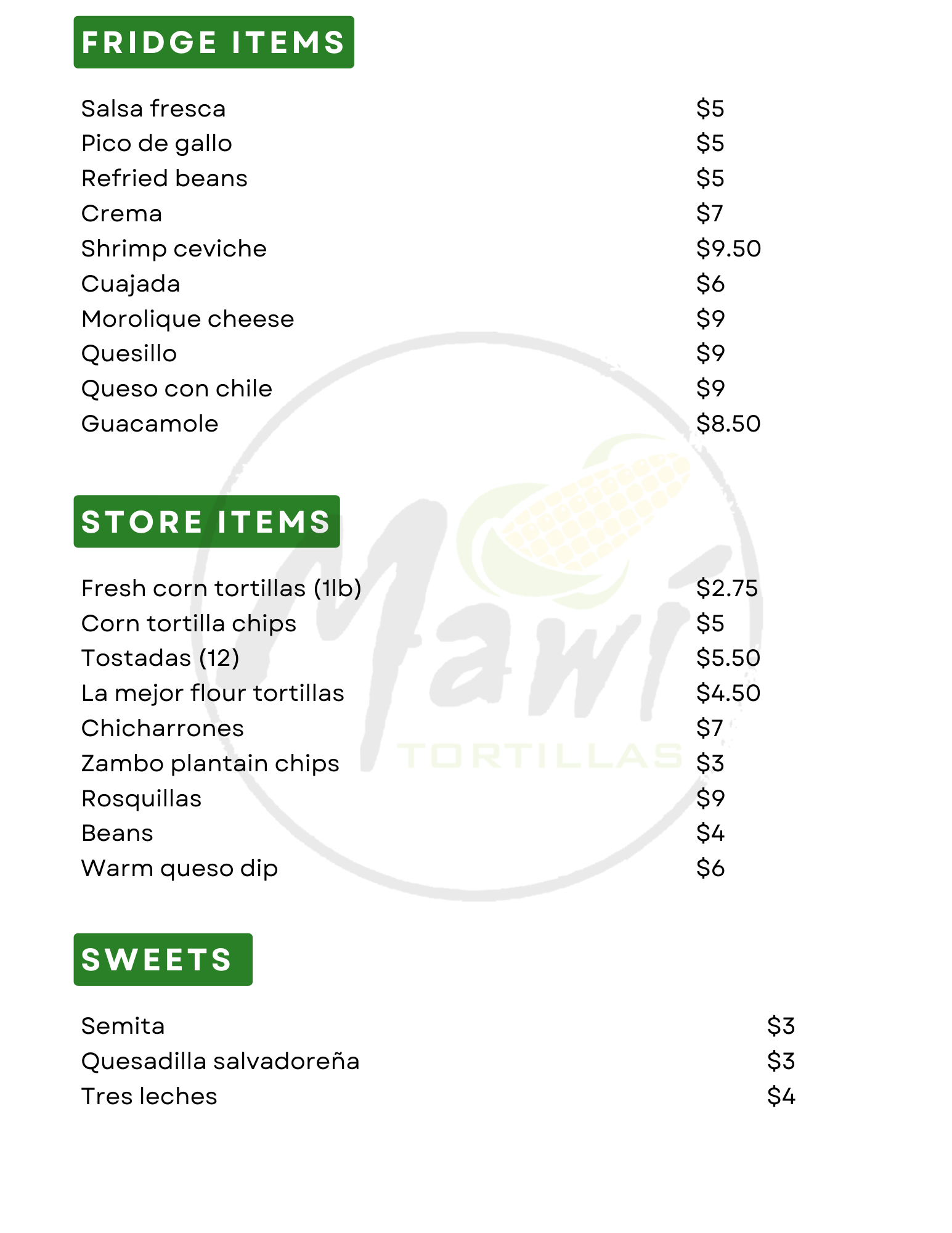 mawi grocery